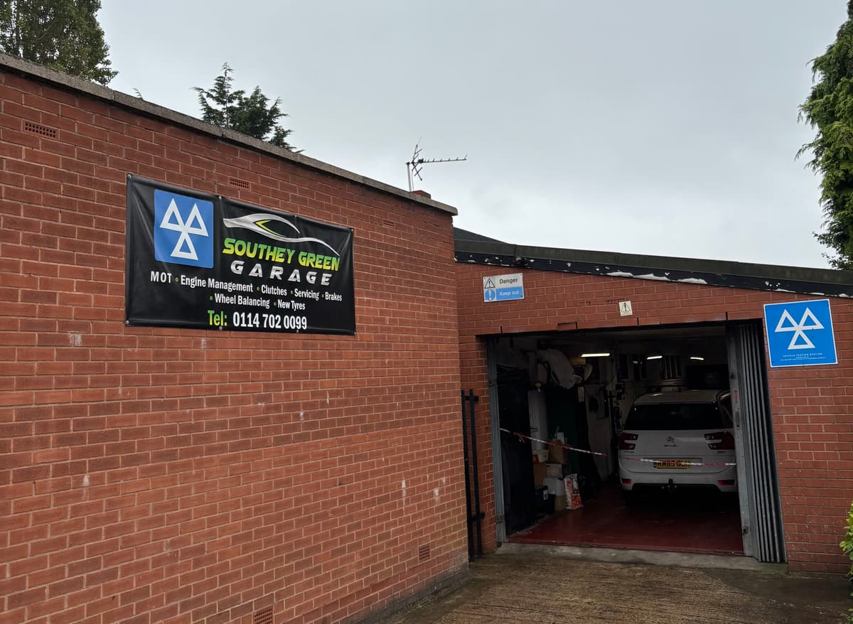 Mechanic working on a car